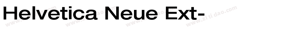 Helvetica Neue Ext字体转换